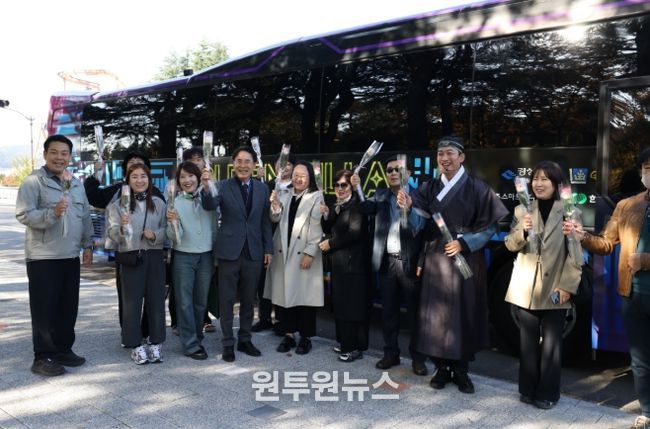 골든 신라 XR모빌리티 버스 정식 운행 시작하다