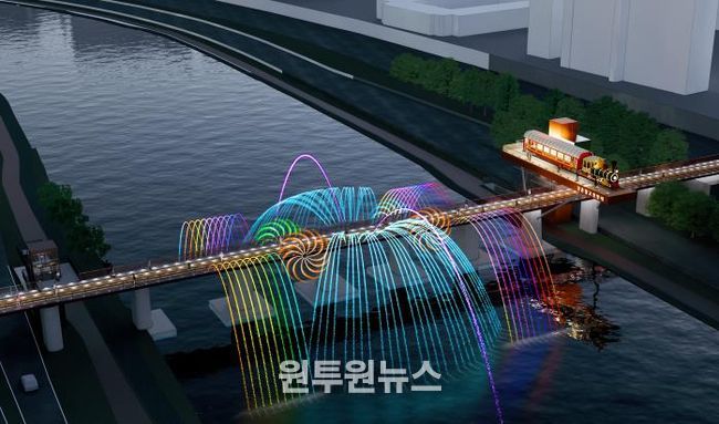 경춘철교 전망대 야간경관 조감도