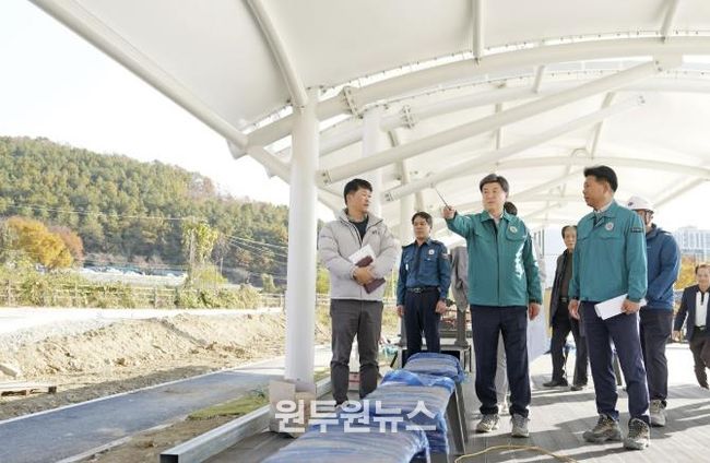 방세환 광주시장, 동절기 대비 대형 공사현장 안전 점검 실시