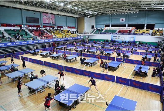 김해서 전국 규모 탁구·수영대회