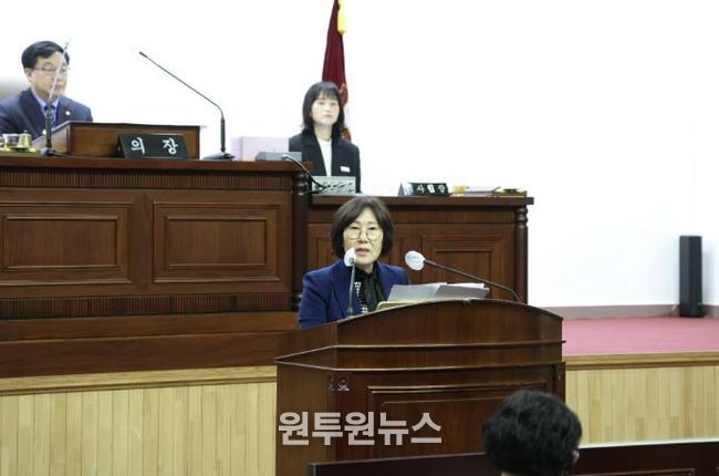 제284회 군포시의회 임시회 제2차 본회의 신상발언 사진