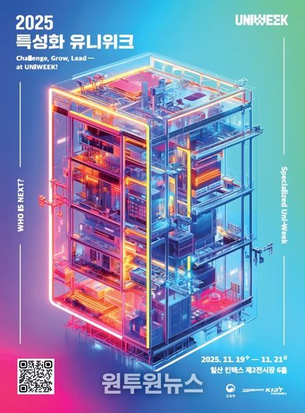 첨단산업 특성화대학 유니위크 행사 포스터