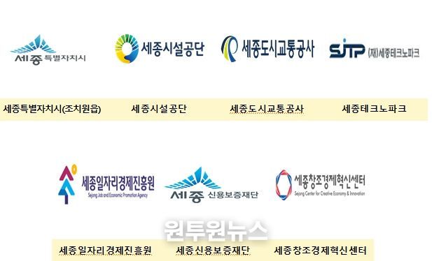 연말연시 ΄조치원 동네 한바퀴΄ 참여 기관 CI