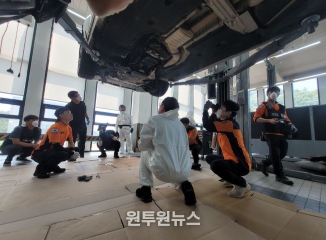 자동차화재유관기관합동감식