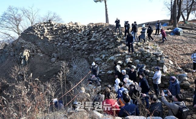 양주대모산성 15차 발굴조사 현장