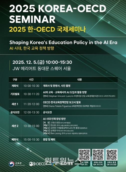 2025 한-경제협력개발기구(OECD) 국제세미나 포스터