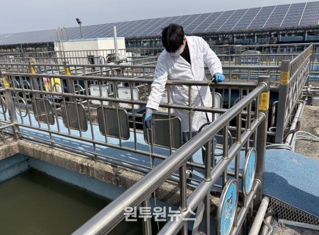 덕남정수장 수질검사.