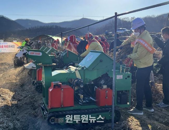 안동시, ‘영농 부산물 일제 파쇄 주간’ 운영