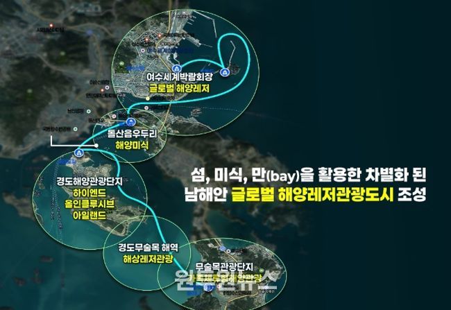 복합해양레저관광도시 공모-사업구상도