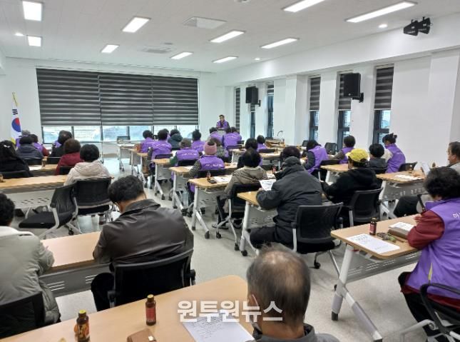 서천군 마서면주민자치회, 2026년 사업제안 설명회 개최