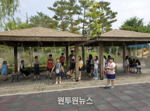 폭염 예방 시설 설치 사진