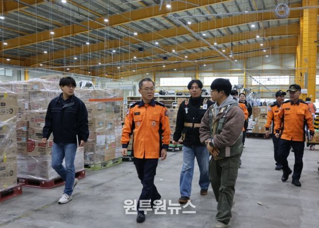 겨울철 화재 예방, 파주소방서 쿠팡물류센터 현장지도