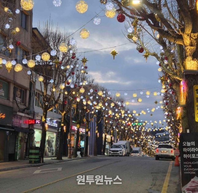 영월읍 중앙로 야간경관 조명