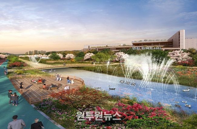 시행 후 홍제천(가좌역 부근)