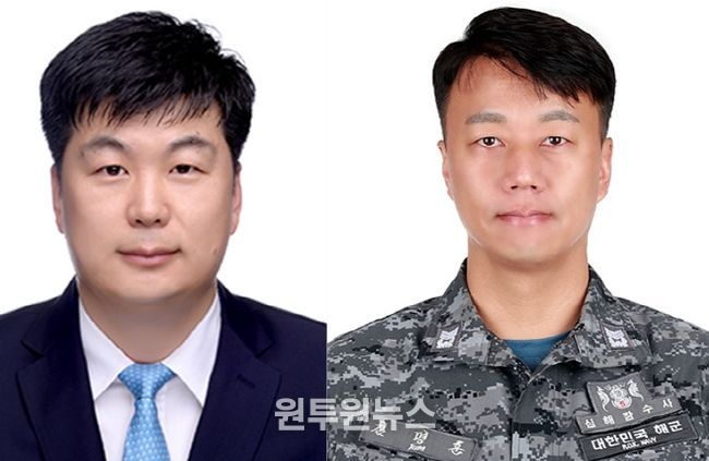 경상국립대학교 해양과학대학 해양토목공학과 이우동 교수와 김명훈 박사(왼쪽부터).