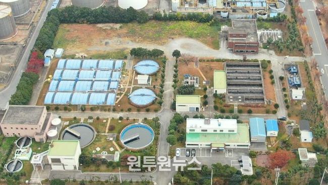 광양시, 광양국가산단 노후 폐수관로 정비사업 본격화 12월 22일 착공 - 하수처리과(태인폐수처리장 전경)