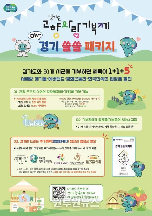 경기도고향사랑기부제 경기쏠쏠패키지