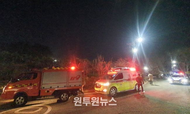 소방차량 행사장 인근 근접 배치