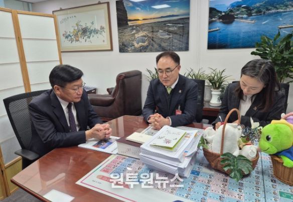 조현준 균형발전본부장, 국회 국토교통위원회 방문 건의