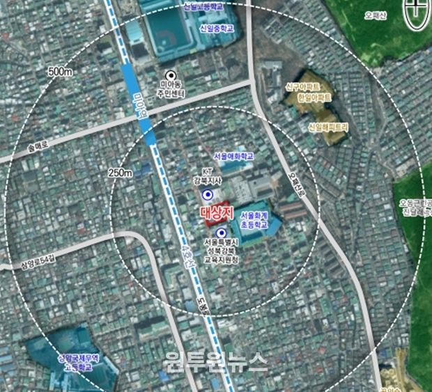 위치도 (강북구 미아동 127-9번지)