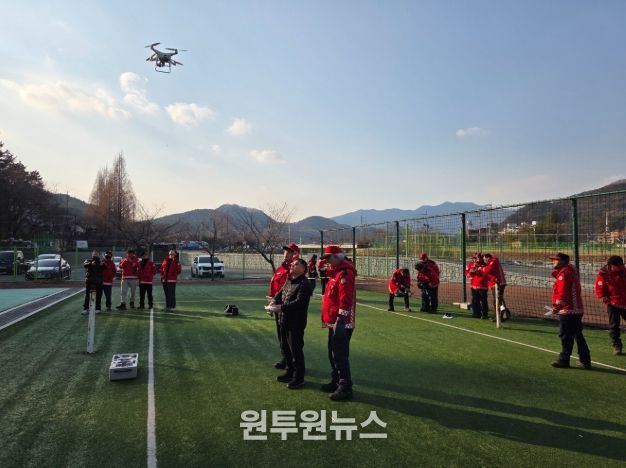 창원특례시, 산불 예방을 위한 산림 드론감시단 전문교육 실시