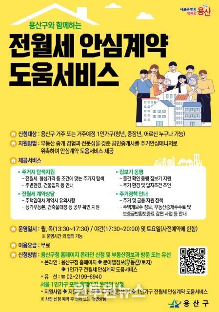 1인가구 전월세 안심계약 도움서비스_포스터