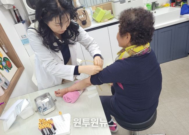 합천군 보건소, 찾아가는 심뇌혈관질환 합병증 검사 실시