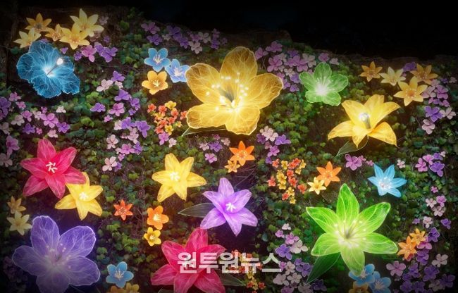 동대문구 배봉산 미디어파사드 봄 시즌 운영