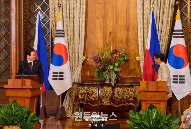 한·필리핀 공동언론발표(청와대)