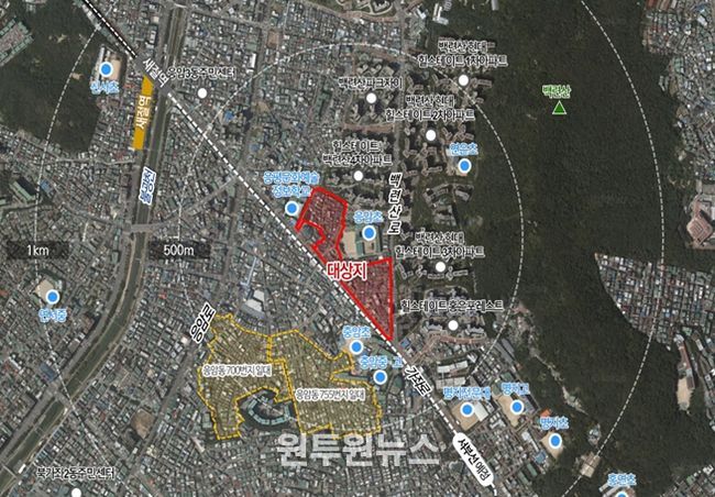 위치도(서울시 은평구 응암동 675번지 일대)