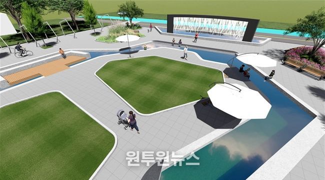 인천경제청은 청라호수공원에 수변 체험 공간과 커튼분수·쿨링포그·그늘 쉼터 등을 오는 5월까지 조성한다.