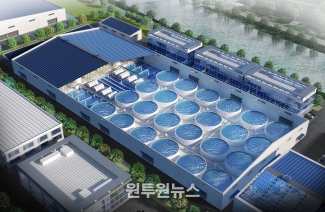 스마트양식 클러스터 테스트베드 조감도.