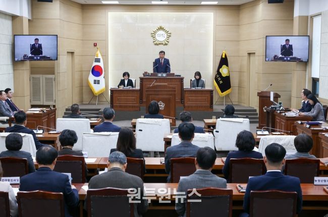 계룡시의회, 제187회 임시회 개회