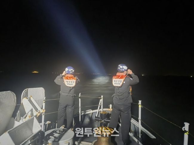 완도해양경찰서, 전남 해남 징의항 인근 70대 남성 미귀가자..수색 총력