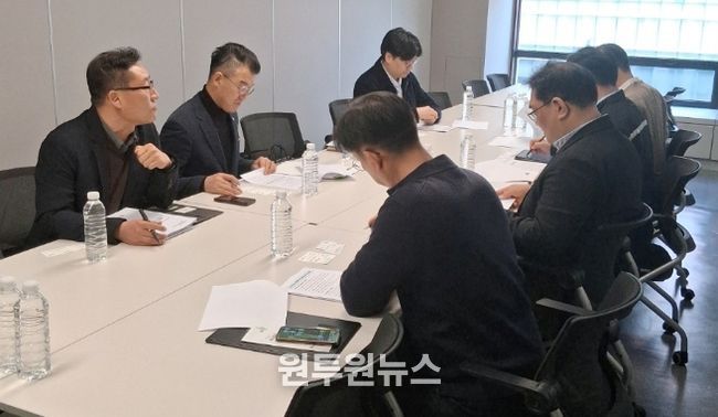 지역건설업체수주지원을위해대기업본사방문