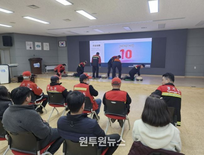 가평군보건소, 실습 중심 심폐소생술 교육 '호응'