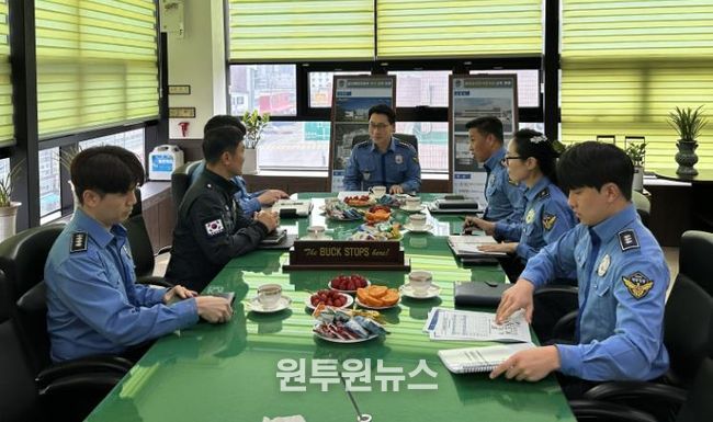 울진해경, 지휘관과 소통 공감 간담회 개최(3.23.울진해경서 제공)