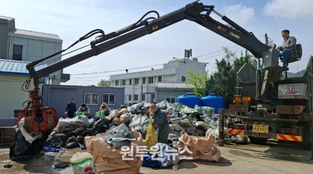 임곡동 수거현장