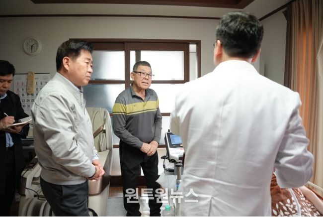 오영훈 제주도지사, 재택의료 현장 점검