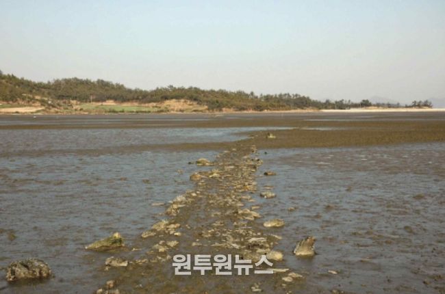 신안군 팔금도 거사리의 노둣길