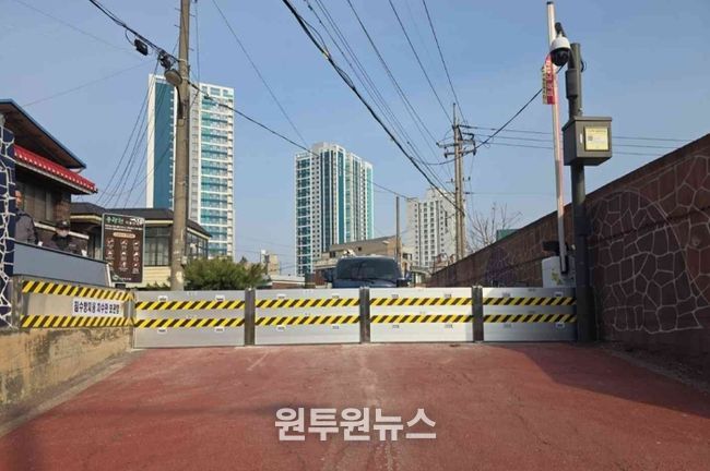 중랑천(신곡교 서울방향)