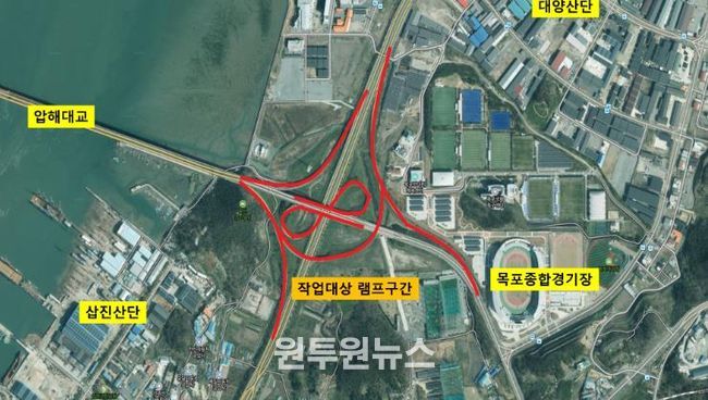 작업대상 구간 사진