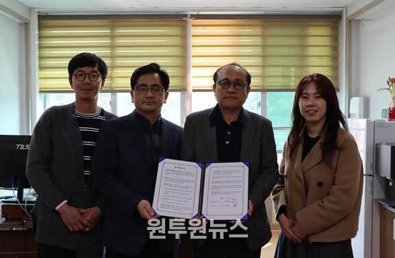 ‘고성문화재단-대진초등학교 「여름영화」 업무협약 체결 사진’