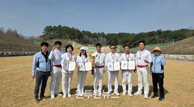영덕군 궁도협회, 열악한 환경 딛고 도민체전 종합우승 쾌거