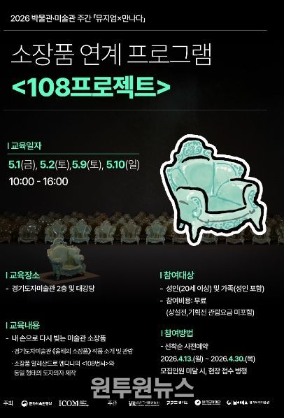 소장품 연계 프로그램 ′108프로젝트′ 포스터