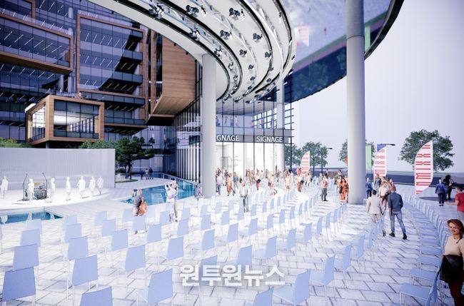 JYP 신사옥 공개공지 내 공연장 투시도(안)